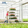 Four Wheel Movable Garden Nursery Danish Flower Plant Greenhouse Trolley